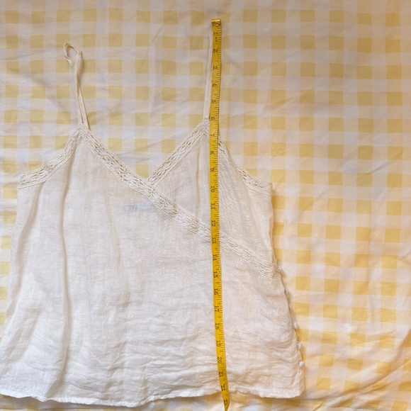 ZARA 100% LINEN SPAGHETTI TOP XS - S - Picture 16 of 17